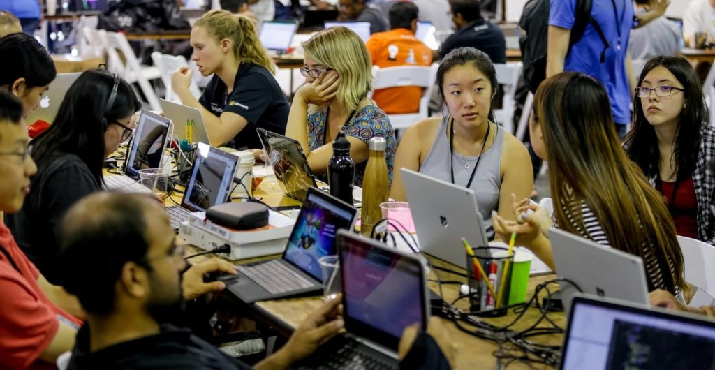 Photos of Microsoft employees hacking